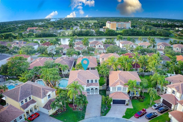 3610 SW 167th Ter, Miramar, FL 33027 - aerial perspective of suburban area featuring a large body of water