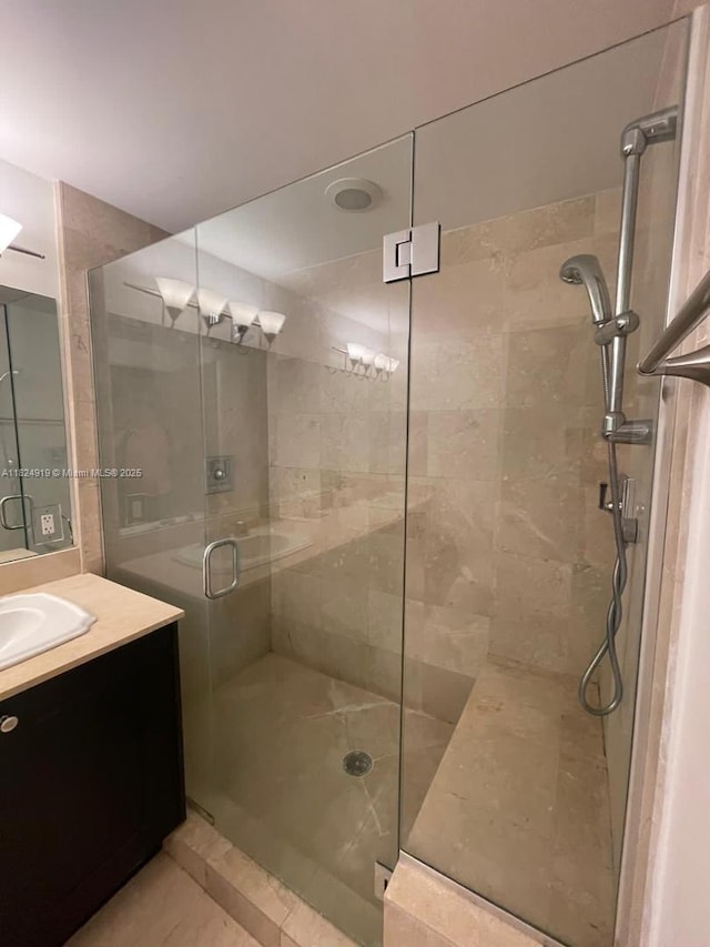 4100 Salzedo St Unit 809, Coral Gables, FL 33146 - full bath featuring a shower stall and vanity