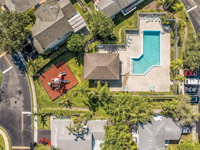 20709 NW 1st St, Pembroke Pines, FL 33029 - aerial view of residential area with a pool area