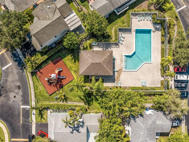 20709 NW 1st St, Pembroke Pines, FL 33029 - aerial view of residential area with a pool