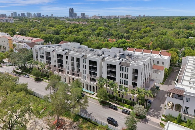 718 Valencia Ave Unit 204, Coral Gables, FL 33134 - drone / aerial view of city skyline