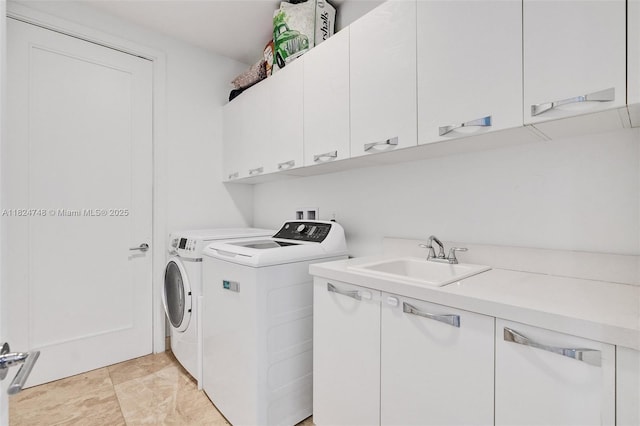 718 Valencia Ave Unit 204, Coral Gables, FL 33134 - laundry room featuring cabinet space and washer and dryer