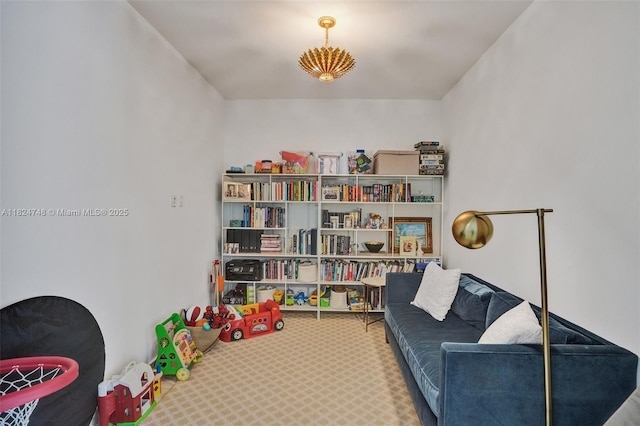 718 Valencia Ave Unit 204, Coral Gables, FL 33134 - sitting room with carpet floors