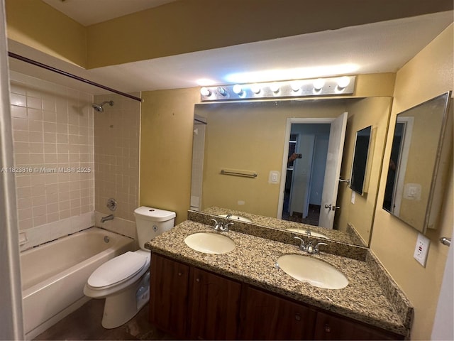 2660 Huron Way, Miramar, FL 33025 - bathroom featuring shower / washtub combination and double vanity