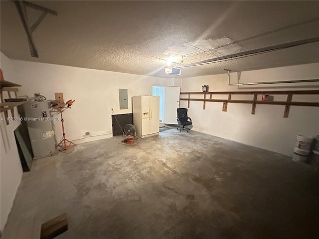 2660 Huron Way, Miramar, FL 33025 - garage featuring electric water heater, electric panel, and a garage door opener