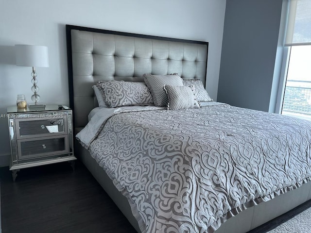 60 SW 13th St Unit 4607, Miami, FL 33130 - bedroom with dark wood-type flooring