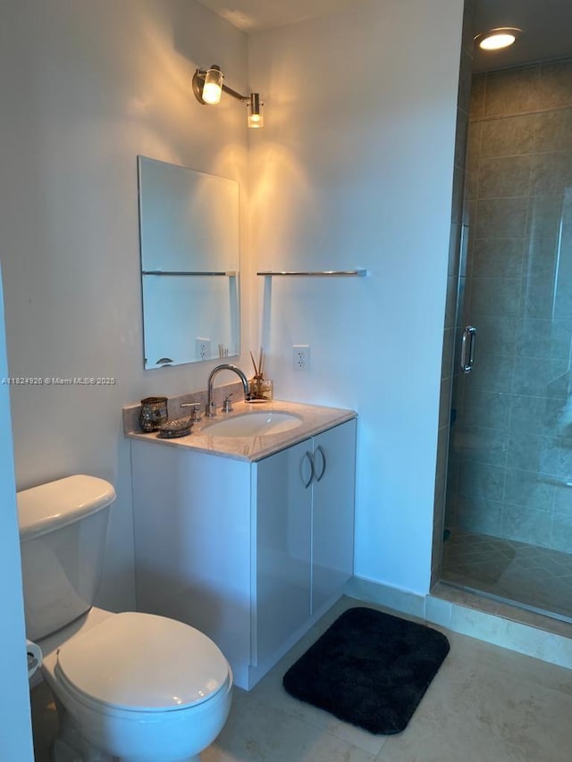 60 SW 13th St Unit 4607, Miami, FL 33130 - bathroom featuring vanity and a shower stall