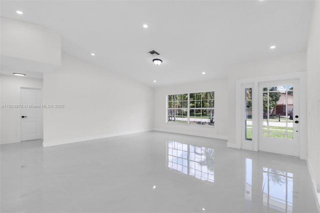 7441 NW 38th Ct, Lauderhill, FL 33319 - tiled empty room with recessed lighting and baseboards