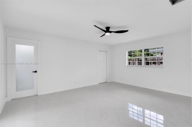 7441 NW 38th Ct, Lauderhill, FL 33319 - spare room featuring a ceiling fan and tile patterned floors