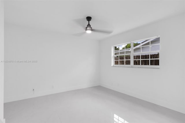 7441 NW 38th Ct, Lauderhill, FL 33319 - empty room featuring ceiling fan and baseboards