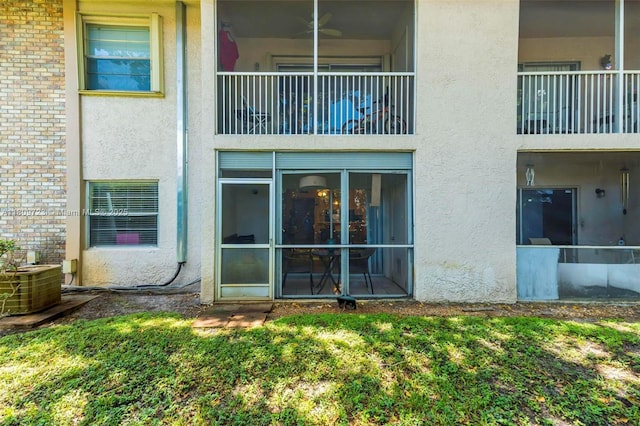 8317 Royal Palm Blvd Unit 104, Coral Springs, FL 33065 - back of property with stucco siding and brick siding