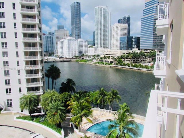 801 Brickell Key Blvd Unit 807, Miami, FL 33131 - water view featuring city skyline