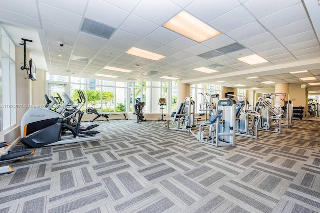 801 Brickell Key Blvd Unit 807, Miami, FL 33131 - gym with carpet floors