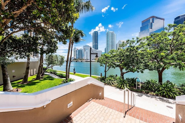 801 Brickell Key Blvd Unit 807, Miami, FL 33131 - water view with skyline
