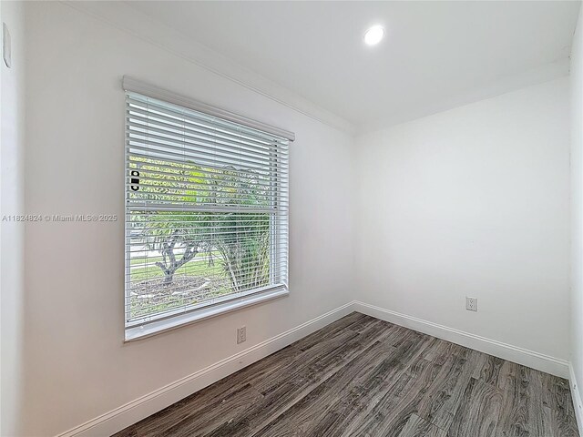 6464 Mcclellan St, Hollywood, FL 33024 - unfurnished room featuring wood finished floors and recessed lighting
