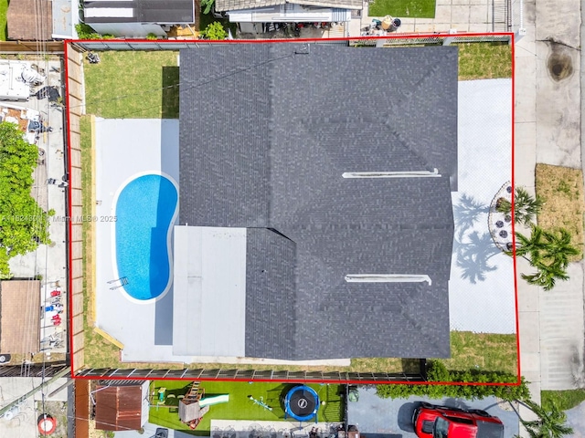 4660 W 8th Pl, Hialeah, FL 33012 - aerial view of property's location featuring property boundaries highlighted