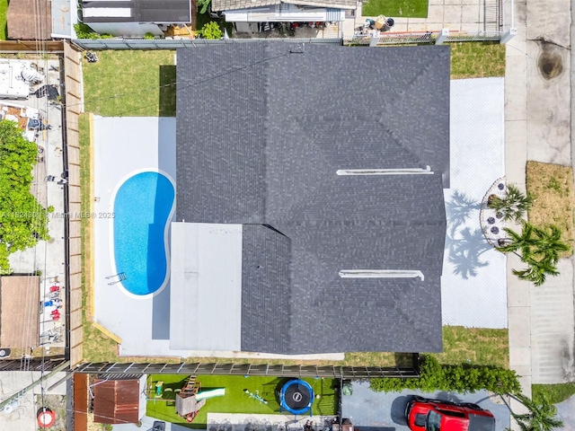4660 W 8th Pl, Hialeah, FL 33012 - bird's eye view of a pool