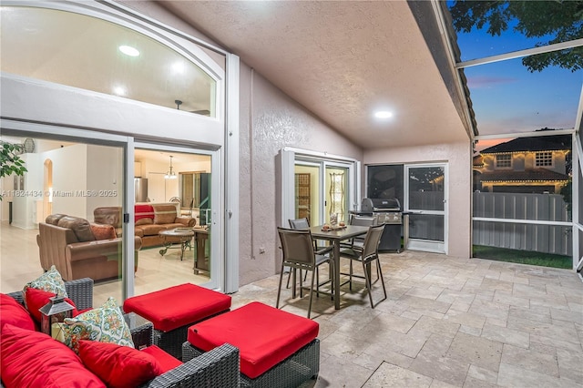 14295 NW 18th Pl, Pembroke Pines, FL 33028 - view of patio featuring an outdoor hangout area and area for grilling