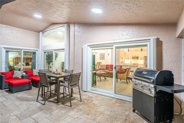 14295 NW 18th Pl, Pembroke Pines, FL 33028 - view of patio / terrace featuring grilling area, outdoor dining area, and an outdoor hangout area