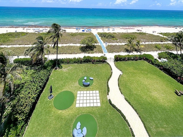 9455 Collins Ave Unit 809, Surfside, FL 33154 - drone / aerial view of expansive coastline