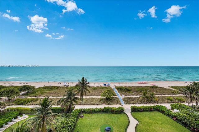 9455 Collins Ave Unit 809, Surfside, FL 33154 - water view with local beach