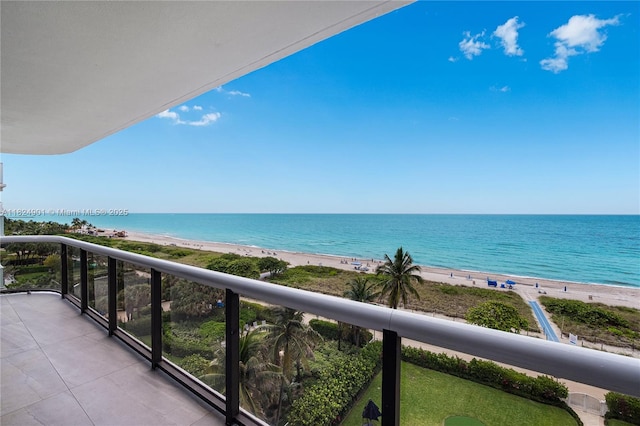 9455 Collins Ave Unit 809, Surfside, FL 33154 - balcony featuring view of water and beach