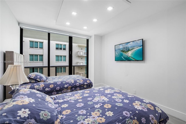 9455 Collins Ave Unit 809, Surfside, FL 33154 - bedroom featuring recessed lighting and wood finished floors