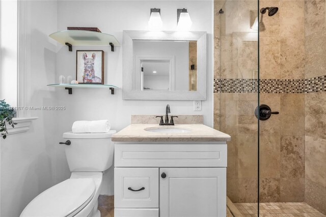 433 NE 91st St, Miami Shores, FL 33138 - bathroom with vanity and a tile shower