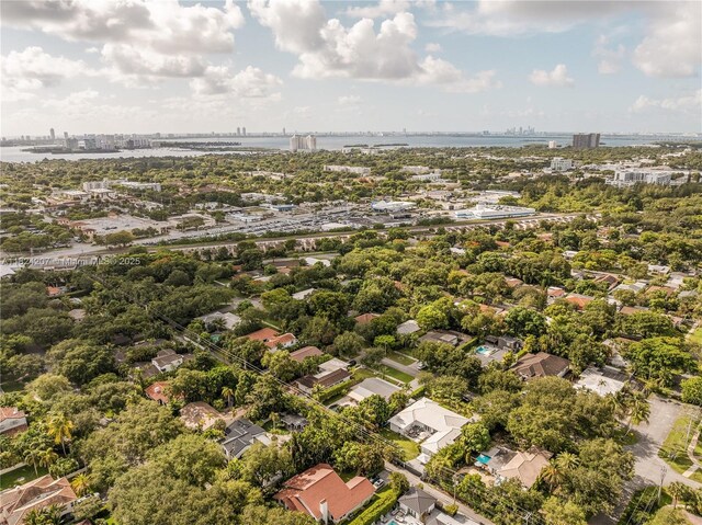 433 NE 91st St, Miami Shores, FL 33138 - aerial view of property and surrounding area with a notable bridge and a nearby body of water