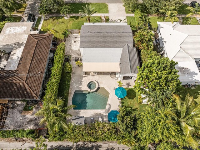 433 NE 91st St, Miami Shores, FL 33138 - drone / aerial view of a pool area