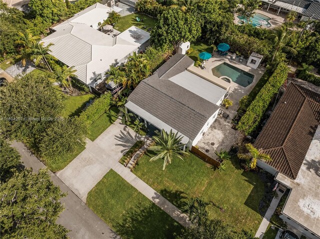 433 NE 91st St, Miami Shores, FL 33138 - bird's eye view of a pool
