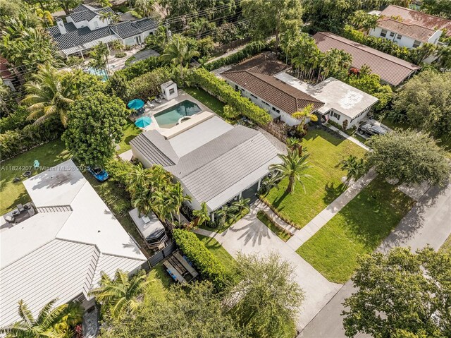 433 NE 91st St, Miami Shores, FL 33138 - aerial view of property and surrounding area featuring a pool