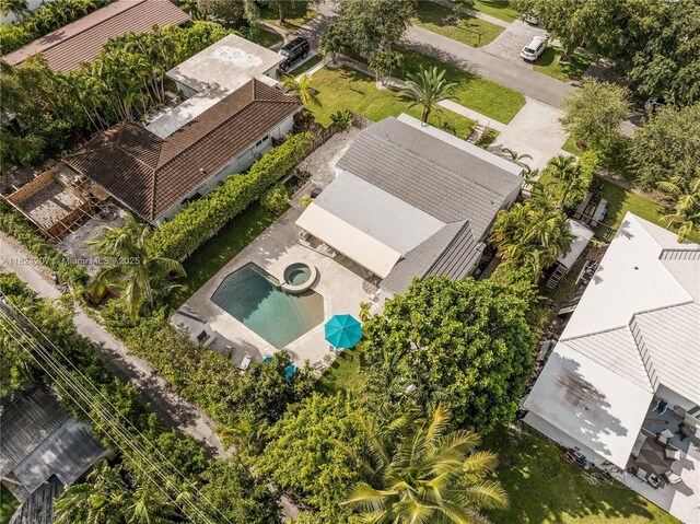 433 NE 91st St, Miami Shores, FL 33138 - drone / aerial view of a pool area
