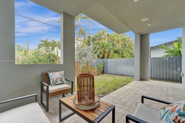 1101 NE 16th Ter Unit 1, Fort Lauderdale, FL 33304 - fenced backyard with a patio