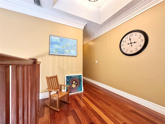 11360 NW 48th Ter, Doral, FL 33178 - sitting room featuring ornamental molding and wood finished floors