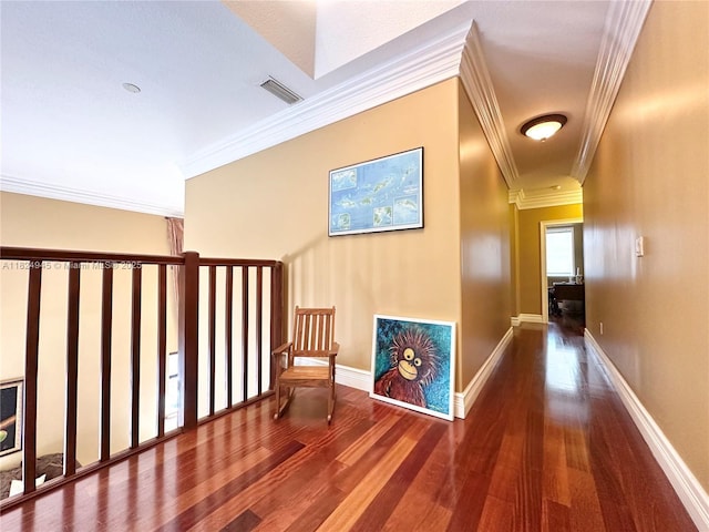 11360 NW 48th Ter, Doral, FL 33178 - hall featuring crown molding and wood finished floors