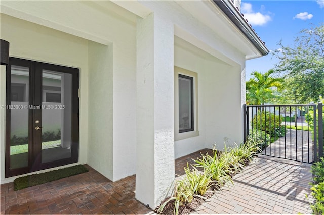 5840 E Brookfield Cir E, Hollywood, FL 33312 - entrance to property featuring french doors and stucco siding