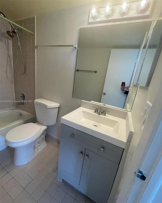 8260 SW 210th St Unit 320, Cutler Bay, FL 33189 - bathroom with tile patterned flooring,  shower combination, and vanity