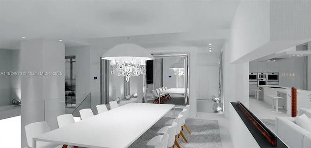 700 NE 26th Ter Unit Ph-02, Miami, FL 33137 - dining room with a chandelier and recessed lighting