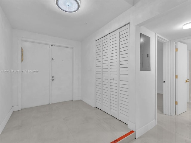 3427 Atlanta Dr, Hollywood, FL 33021 - hallway featuring electric panel and baseboards