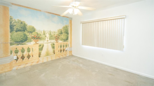 901 SW 141st Ave Unit 303M, Pembroke Pines, FL 33027 - empty room featuring carpet floors and a ceiling fan