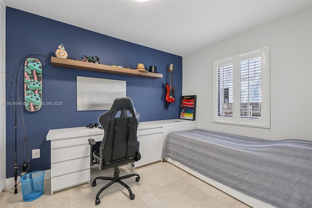 441 SW 27th Rd, Miami, FL 33129 - tiled bedroom featuring a desk