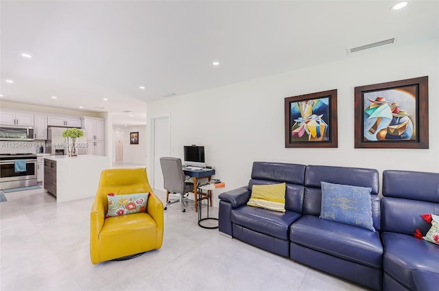 17460 SW 85th Ave, Palmetto Bay, FL 33157 - living room featuring recessed lighting