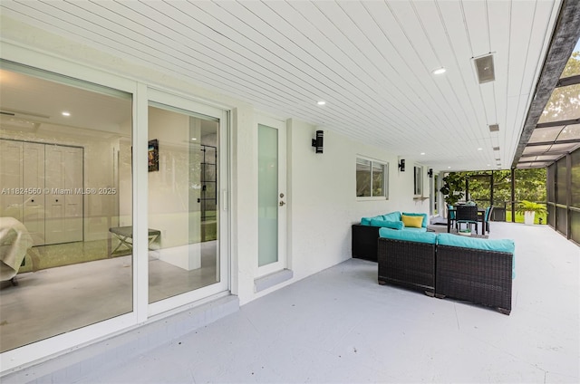 17460 SW 85th Ave, Palmetto Bay, FL 33157 - view of patio featuring an outdoor hangout area