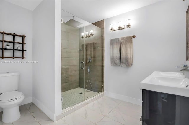 15904 W Wind Cir, Sunrise, FL 33326 - full bath with marble finish flooring, a stall shower, and double vanity