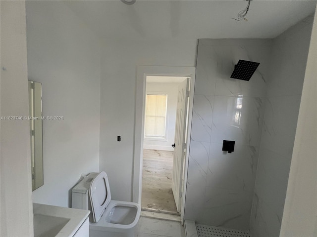 1800 SW 3rd St # B, Miami, FL 33135 - bathroom featuring a marble finish shower and vanity