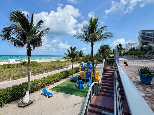6039 Collins Ave Unit 923, Miami Beach, FL 33140 - view of home's community featuring view of water and beach