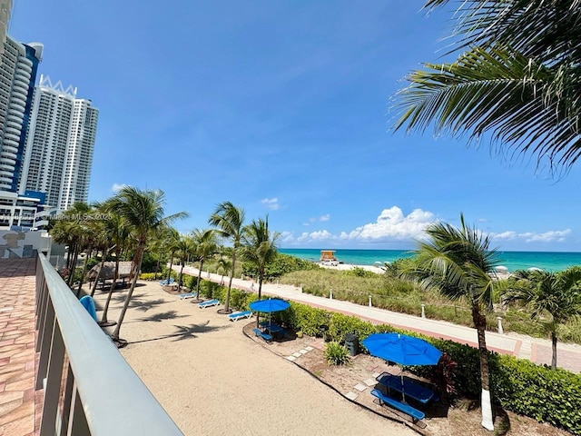 6039 Collins Ave Unit 923, Miami Beach, FL 33140 - view of home's community featuring view of water and beach