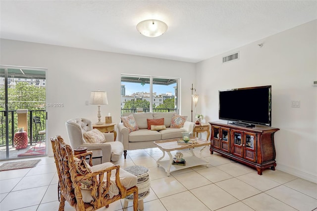 322 Madeira Ave Unit 402, Coral Gables, FL 33134 - living area featuring light tile patterned floors
