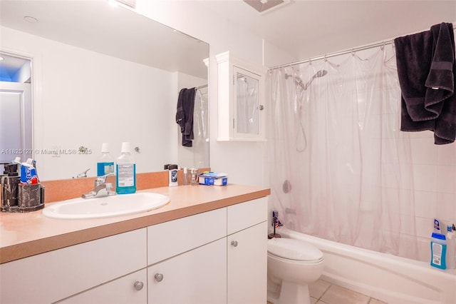 1250 S Miami Ave Unit 3003, Miami, FL 33130 - full bathroom with vanity, shower / tub combo, and tile patterned flooring